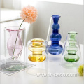 Custom Creative Colored Glass Double Wall Vases